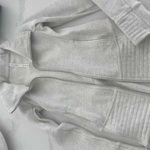 Lululemon Heather Gray Zip Up Hoodie